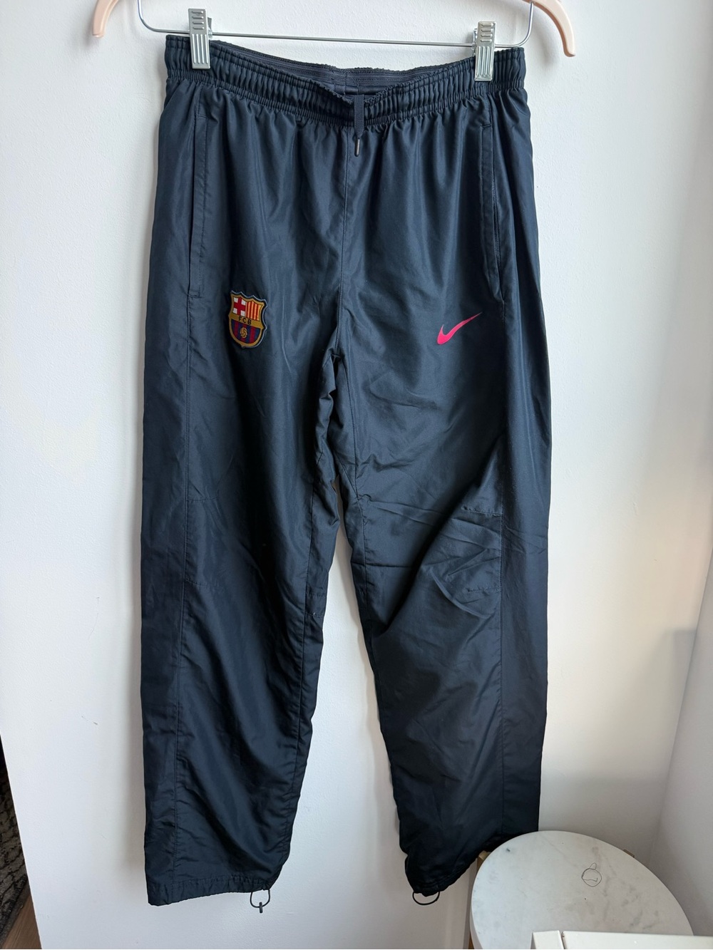 Vintage Nike FC Barcelona Track Pants Y2K Sz S